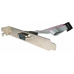 SERIAL PORT DB9 receptacle on bracket, 25cm