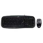 Kit tastatura+mouse USB+PS2 Genius KM-200, Black (31330199100)